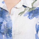 Floral Breeze Oversized Πουκαμίσα Λευκό (εικόνα 5)