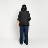 Πουκάμισο με Mao Γιακά & Strass Μαύρο (εικόνα 5)