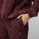 Σετ Satin Animal Print  Μπορντό (εικόνα 5)