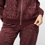 Σετ Satin Animal Print  Μπορντό (εικόνα 6)